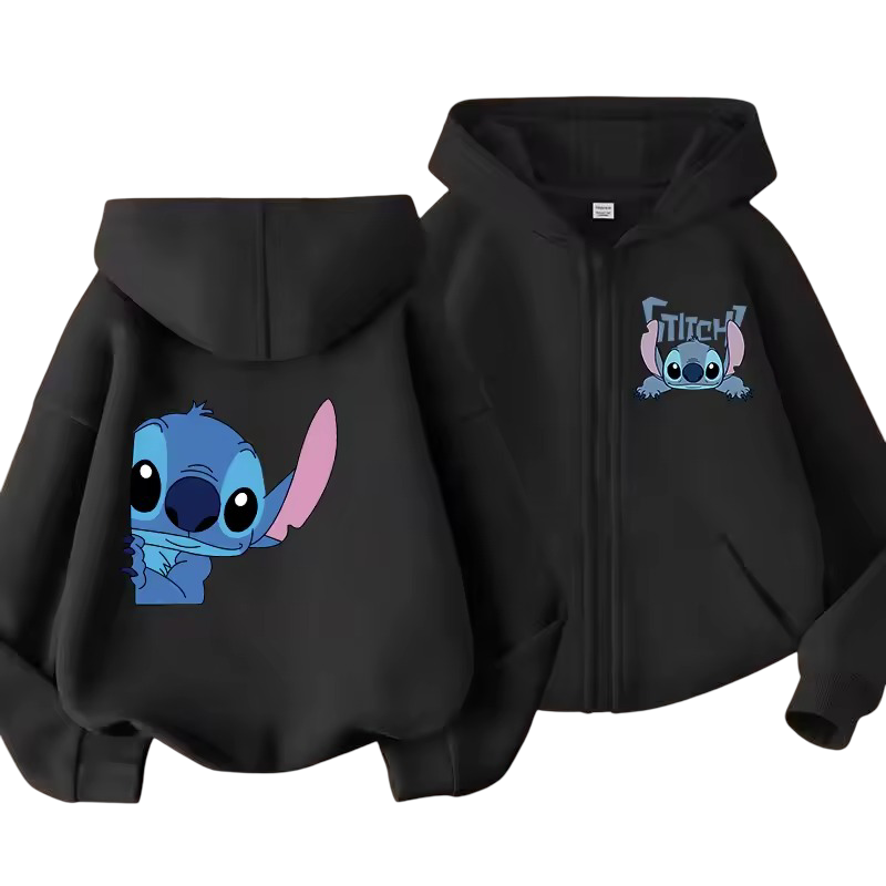 Kawaii Stitch Zipper Sweatshirt