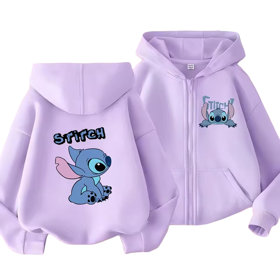 Kawaii Stitch Zipper Hoodie