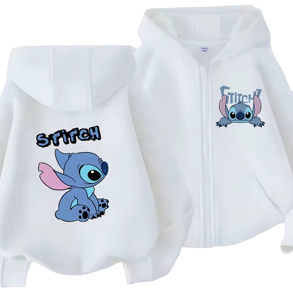 Kawaii Stitch Zipper Hoodie