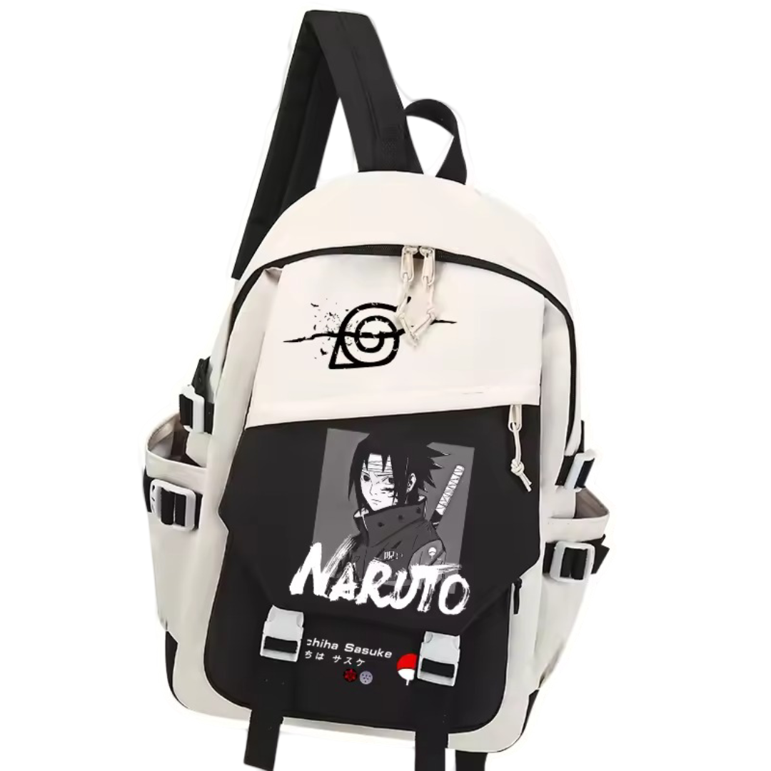 Kawaii Anime Naruto Sasuke Uchiha Printed Backpack