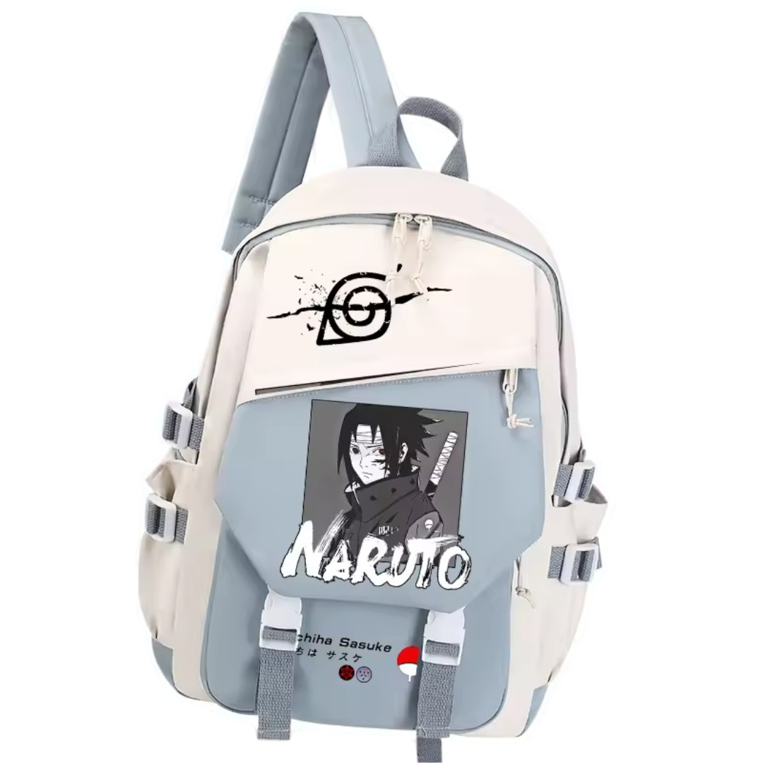 Kawaii Anime Naruto Sasuke Uchiha Printed Backpack