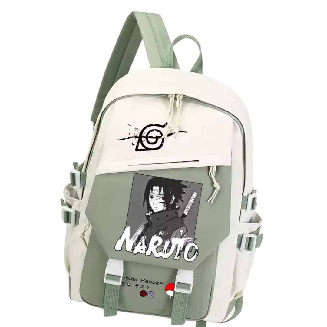 Kawaii Anime Naruto Sasuke Uchiha Printed Backpack