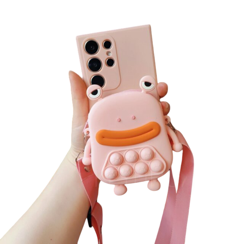 Kawaii Cartoon Pink Frog Phone Case For Huawei