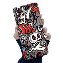 Kawaii Ghost Skull Pattern Phone Case For Samsung Galaxy Kawaii Ghost Skull Pattern Phone Case For Samsung Galaxy