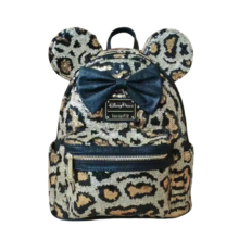 Kawaii Cartoon Minnie Mouse Leopard Sequin Backpack Kawaii Cartoon Minnie Mouse Leopard Sequin Backpack