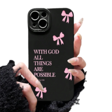Kawaii Pink Bow Phone Case For iPhone Kawaii Pink Bow Phone Case For iPhone