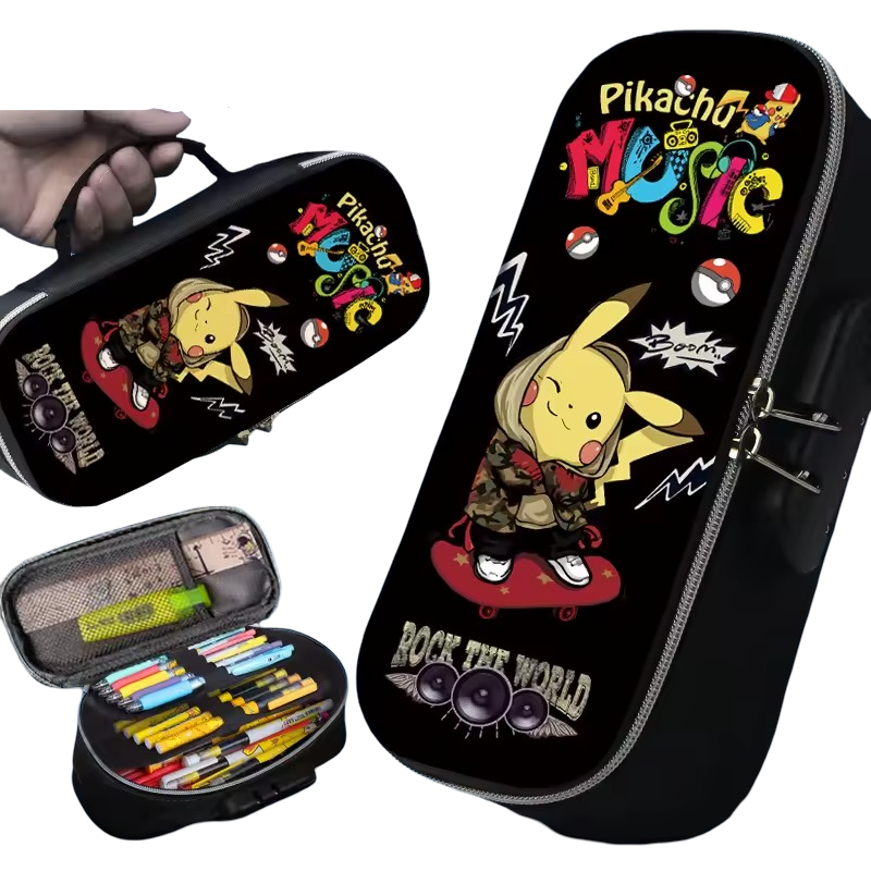 Kawaii Pikachu Music 3D Pencil Case