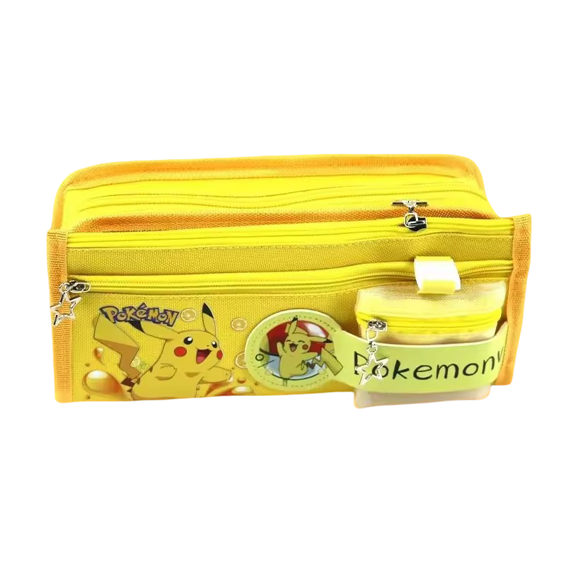 Kawaii Pikachu 3D Canvas Pencil Case