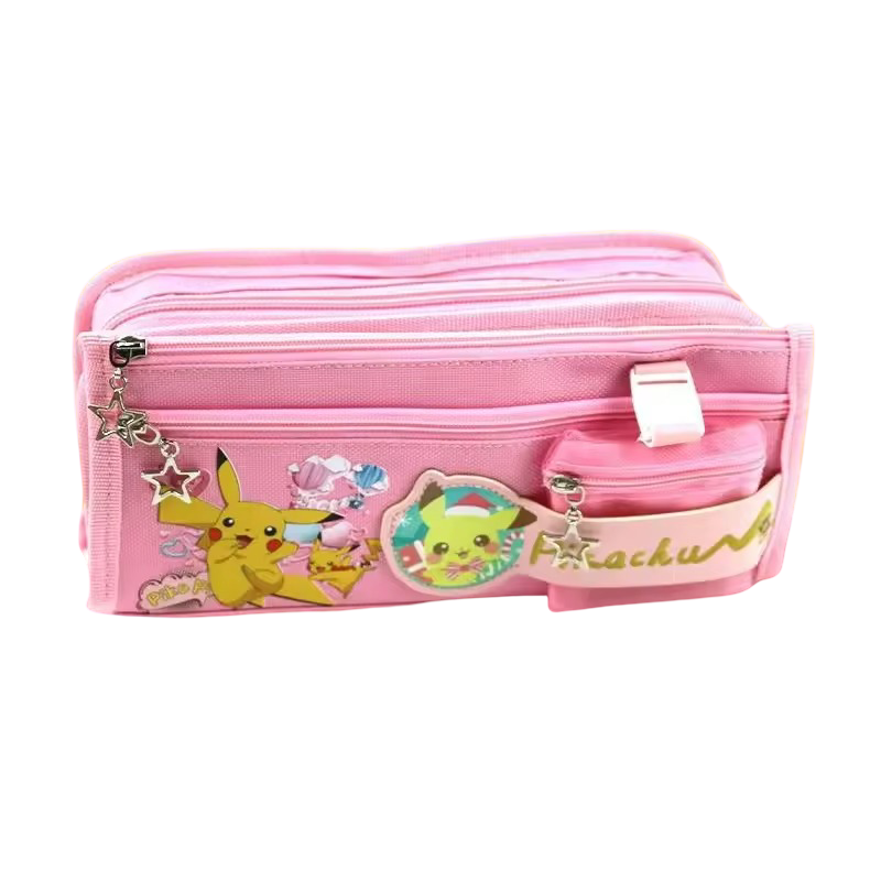 Kawaii Pikachu 3D Canvas Pencil Case