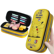 Kawaii Pikachu Canvas Pencil Case Kawaii Pikachu Canvas Pencil Case