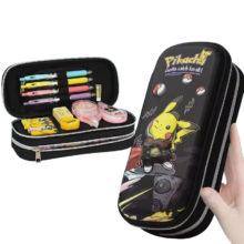 Kawaii Pokemon Pikachu Canvas Pencil Case Kawaii Pokemon Pikachu Canvas Pencil Case