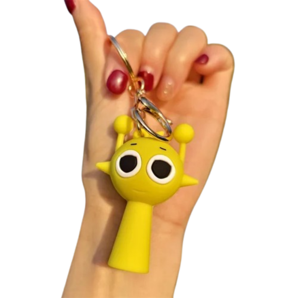 Kawaii Cartoon Sprunki Simon Keychain