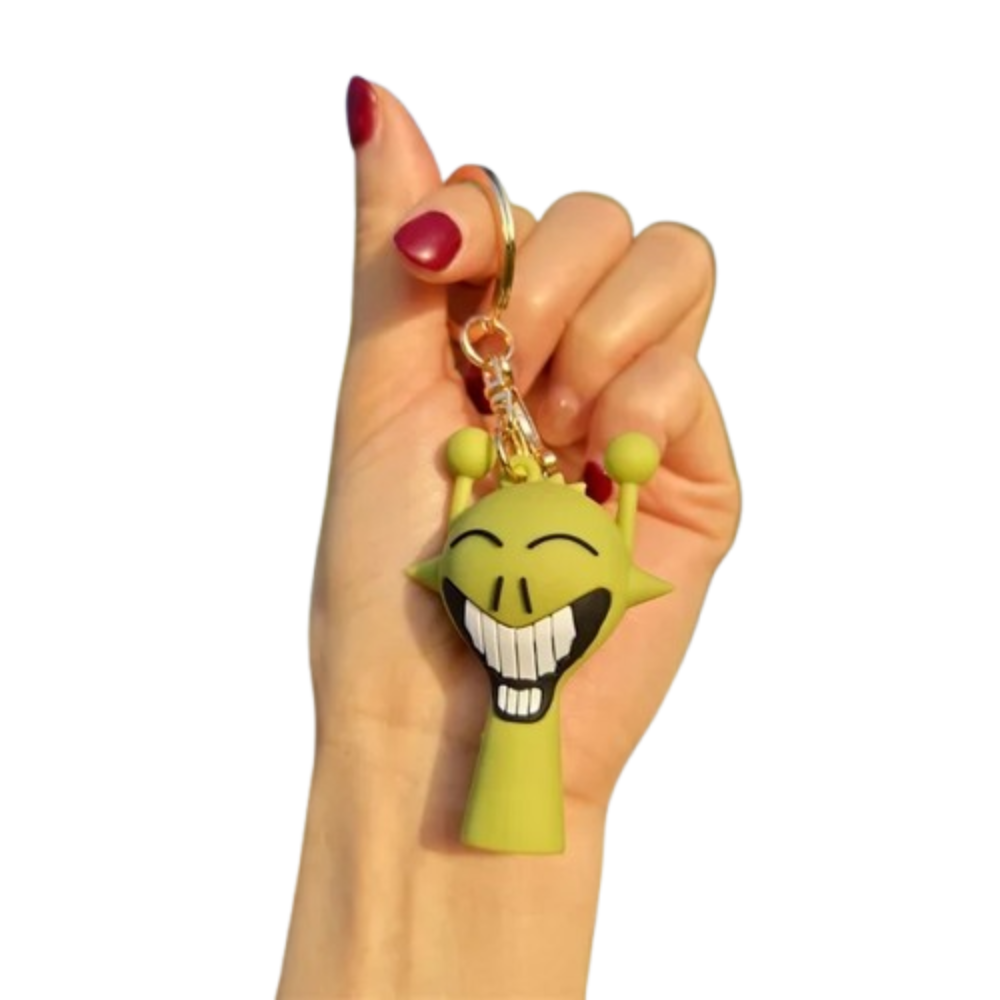 Kawaii Cartoon Sprunki Simon Dark Keychain