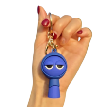 Kawaii Cartoon Sprunki Blue Jevin Keychain Kawaii Cartoon Sprunki Blue Jevin Keychain