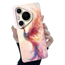 Kawaii Colourful Peackcock Art Phone Case For Huawei Pura Kawaii Colourful Peackcock Art Phone Case For Huawei Pura