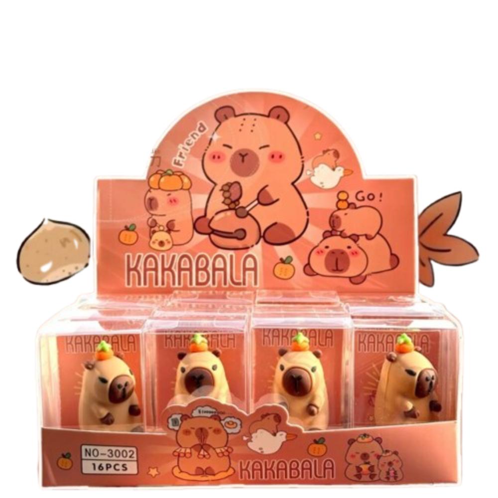 16Pcs Kawaii Capybara Pencil Sharpeners