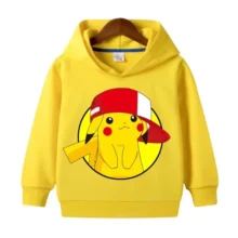 Pokemon Pikachu Kawaii Hoodies For Children Pokemon Pikachu Kawaii Hoodies For Children