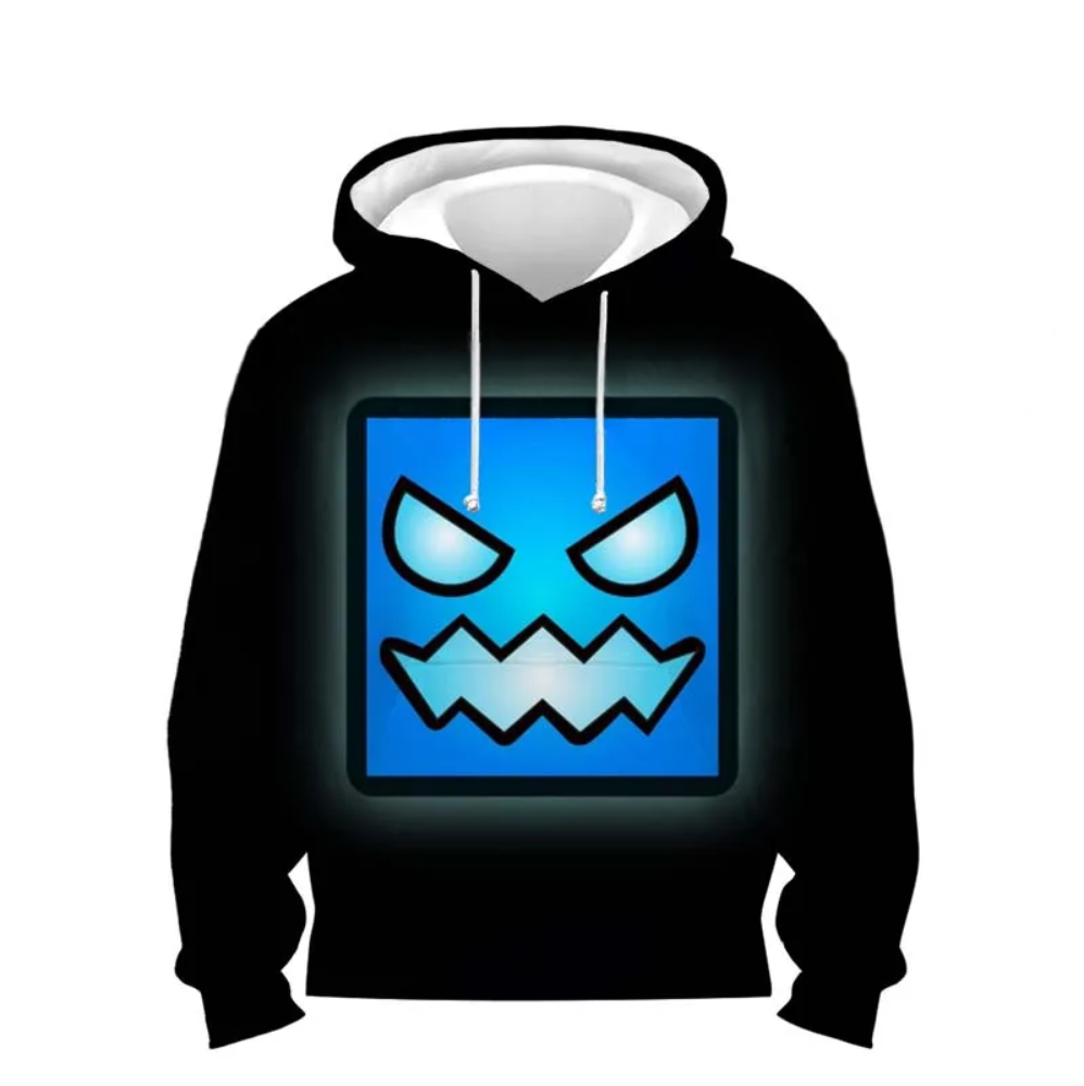 Kawaii Cartoon Geometry Dash SubZero Hoodie