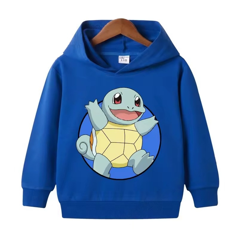 Pokemon Squirtle Kawaii Hoodie For Children 