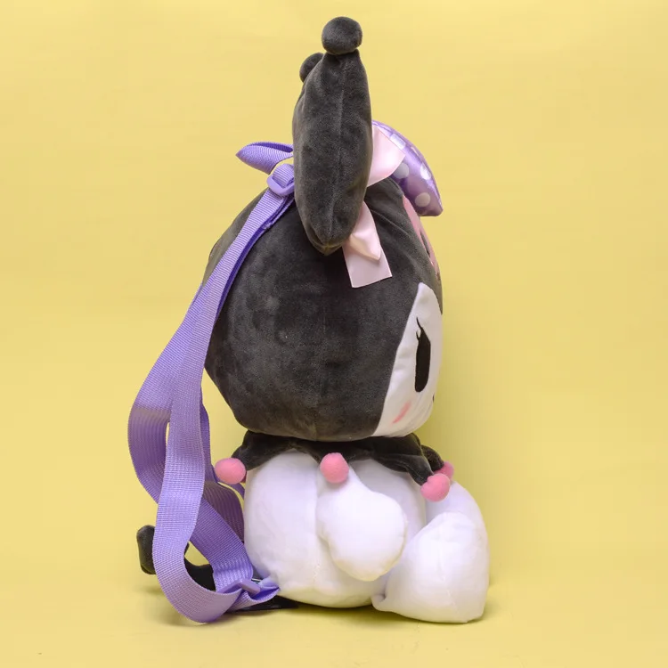 Cartoon Kuromi Soft Plush Fashion Travel Backpack