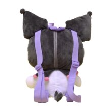 Cartoon Kuromi Soft Plush Fashion Travel Backpack Cartoon Kuromi Soft Plush Fashion Travel Backpack