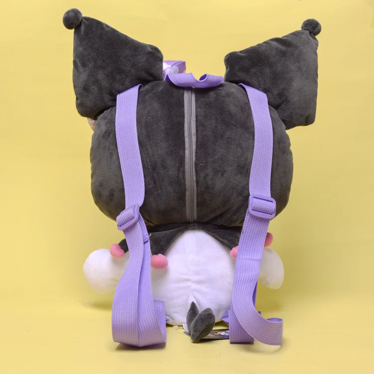 Cartoon Kuromi Soft Plush Fashion Travel Backpack