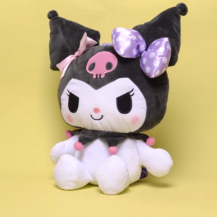 Cartoon Kuromi Soft Plush Fashion Travel Backpack