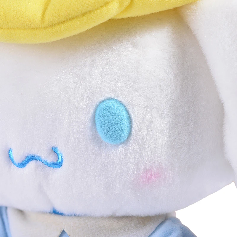 Cartoon Baby Cinnamoroll Kindergarten School Uniform Little Yellow Hat Soft Stuffed Plush Doll