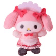 Rabbit My Melody Melo Kuromi Hello Kitty Cartoon Soft Stuffed Dolls Keychain Rabbit My Melody Melo Kuromi Hello Kitty Cartoon Soft Stuffed Dolls Keychain