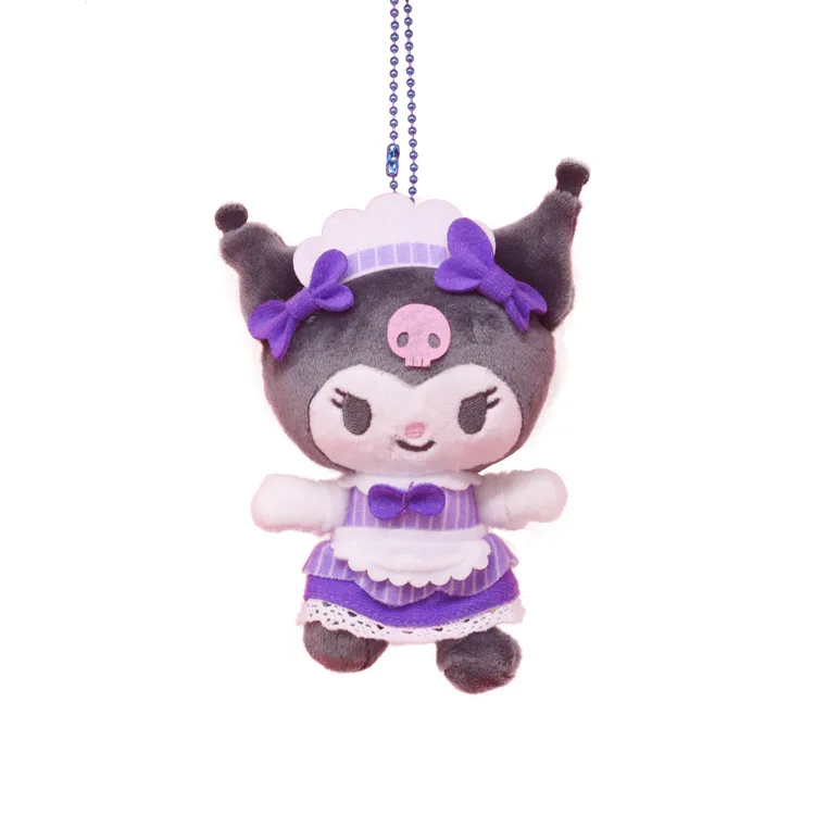 Rabbit My Melody Melo Kuromi Hello Kitty Cartoon Soft Stuffed Dolls Keychain