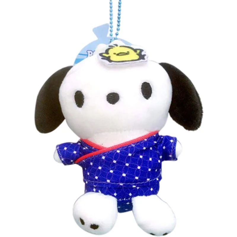 Cartoon Hello Kitty Cinnamoroll My Melody Charmmykitty Pompom Purin Kuromi Soft Stuffed Keychain Dolls