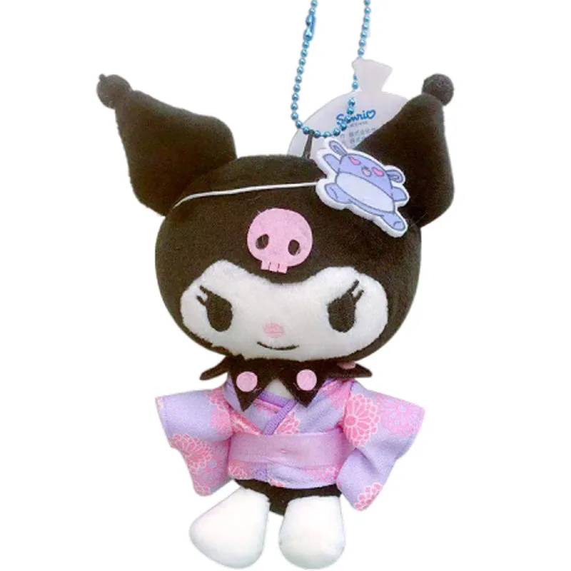 Cartoon Hello Kitty Cinnamoroll My Melody Charmmykitty Pompom Purin Kuromi Soft Stuffed Keychain Dolls