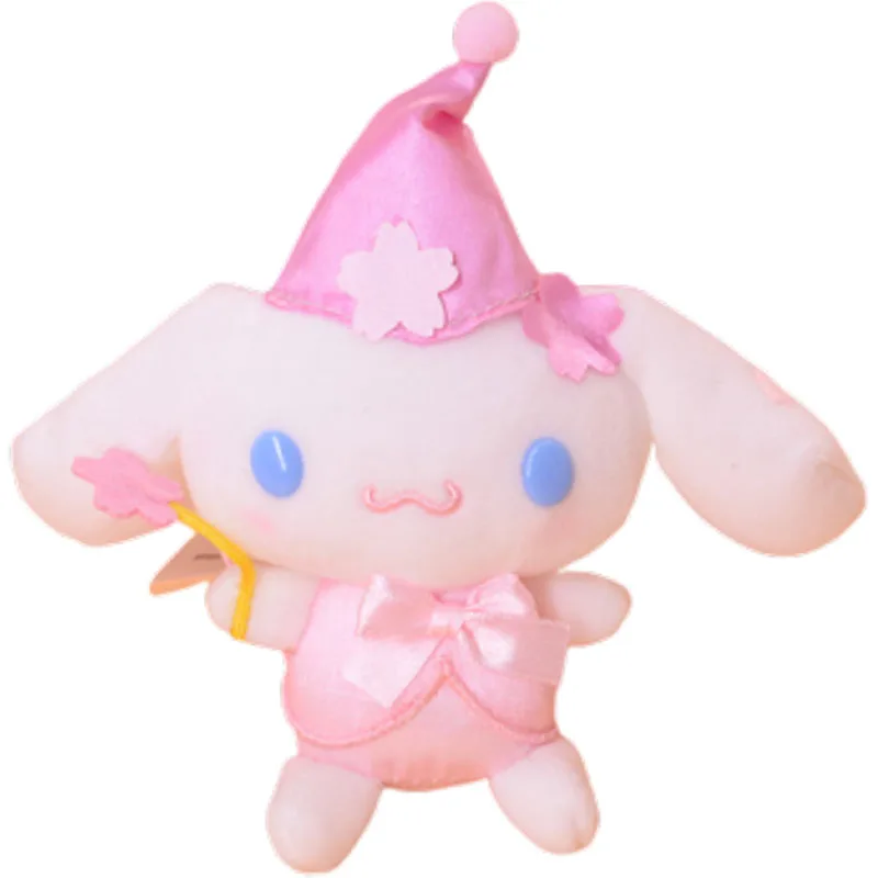 Anime Kuromi Cinnamoroll My Melody Melo Pompom Purin Hello Kitty Soft Stuffed Doll Keychain