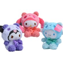 Anime Panda Bear Kuromi My Melody Cinnamorol Soft Stuffed Doll Anime Panda Bear Kuromi My Melody Cinnamorol Soft Stuffed Doll