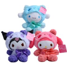 Anime Panda Bear Kuromi My Melody Cinnamorol Soft Stuffed Doll Anime Panda Bear Kuromi My Melody Cinnamorol Soft Stuffed Doll