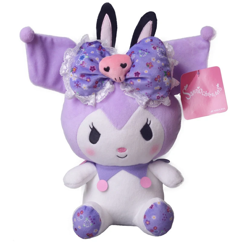 Kuromi Bow-Knot Cartoon Soft Stuffed Fluffy Dolls