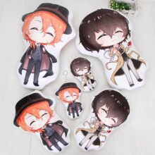 Anime Dazai Osamu Nakahara Chuuya Bungo Stray Dogs Stuffed Plush Toy Anime Dazai Osamu Nakahara Chuuya Bungo Stray Dogs Stuffed Plush Toy