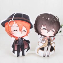 Anime Dazai Osamu Nakahara Chuuya Bungo Stray Dogs Stuffed Plush Toy Anime Dazai Osamu Nakahara Chuuya Bungo Stray Dogs Stuffed Plush Toy
