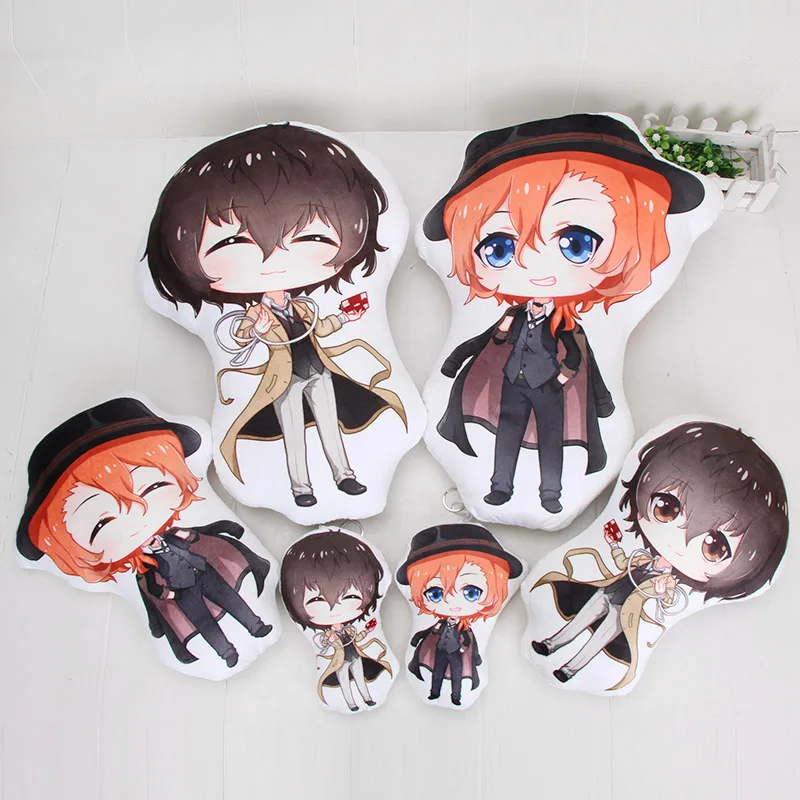 Anime Dazai Osamu Nakahara Chuuya Bungo Stray Dogs Stuffed Plush Toy