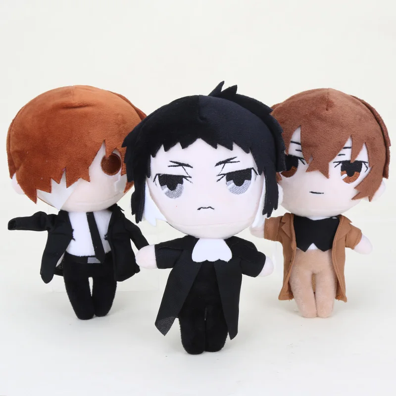 Anime Dazai Osamu Nakahara Chuya Bungo Stray Dogs Plush Doll