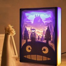 Totoro Cartoon 3D Paper-Cut Atmosphere Night Light Lamp Totoro Cartoon 3D Paper-Cut Atmosphere Night Light Lamp