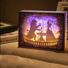 Totoro Cartoon 3D Paper-Cut Atmosphere Night Light Lamp Totoro Cartoon 3D Paper-Cut Atmosphere Night Light Lamp