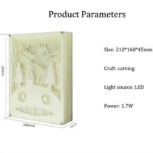 Totoro Cartoon 3D Paper-Cut Atmosphere Night Light Lamp Totoro Cartoon 3D Paper-Cut Atmosphere Night Light Lamp