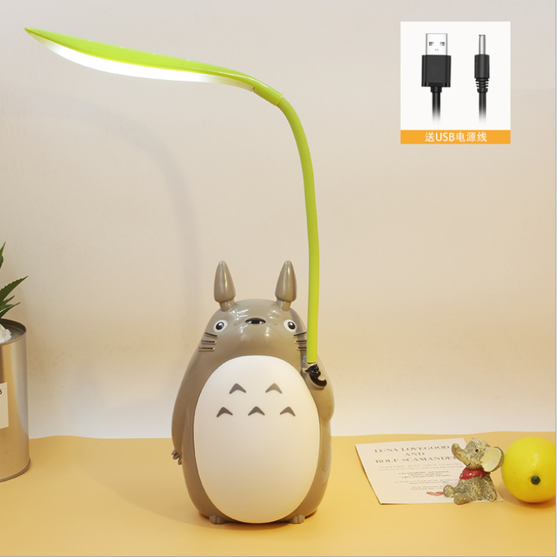Cartoon Totoro USB Charging Foldable LED Night Light Table Lamp