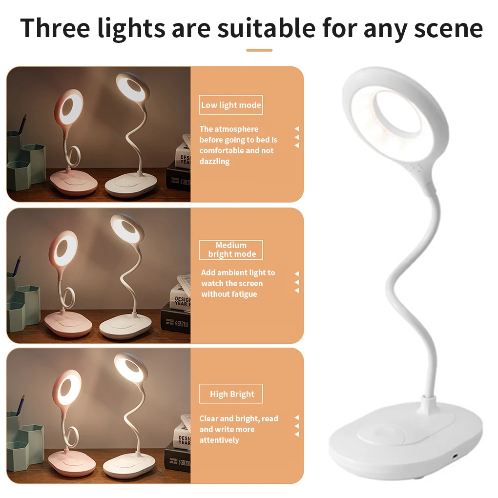 Elephant Animal LED Temperature Adjustable Charging Plug-in Dual-Use Three-Color Table Lamp