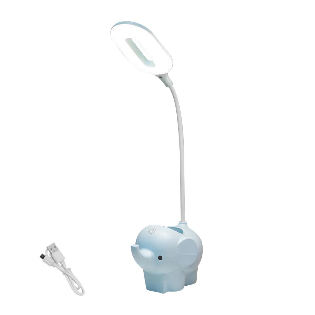 Elephant Animal LED Temperature Adjustable Charging Plug-in Dual-Use Three-Color Table Lamp