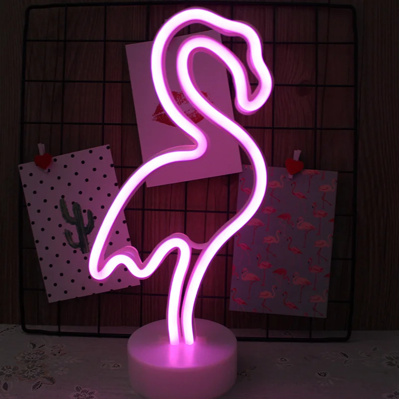 Rainbow Unicorn Neon LED Night Lamp