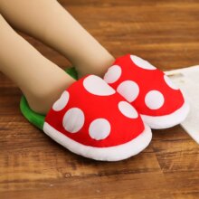 Piranha Decoration Flower Cosplay Plush Shoes Piranha Decoration Flower Cosplay Plush Shoes