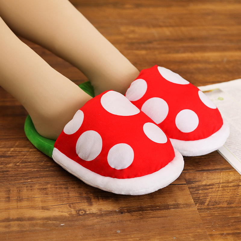 Piranha Decoration Flower Cosplay Plush Shoes