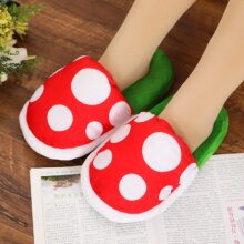 Piranha Decoration Flower Cosplay Plush Shoes Piranha Decoration Flower Cosplay Plush Shoes